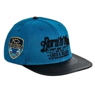 Fujin BTW Leather Visor Indigo Şapka