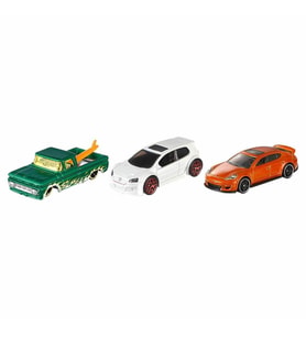 Hot Wheels 3'lü Araba Seti - 1:64 Ölçekli Die-Cast Metal Model Araçlar