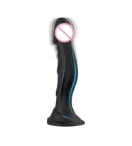 Carmine Vantuzlu Büyük Boy Silikon Su Geçirmez Titreşimli Vibratör Dildo
