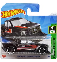 Hot Wheels - Ford F-150 Lightning Custom - Hw Green Speed 5/10 - Htd01 - Short Card - Pickup Truck -