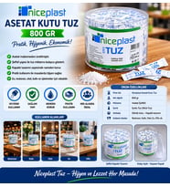 Nicepalst Asetat Kutu Tuz 800 gr.