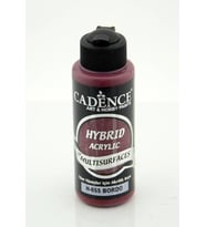 Cadence Hybrid Multisurface Akrilik Boya 120 ml. H-055 BORDO 