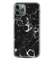 Apple iPhone 11 12 13 14 Pro Max Kılıf Desemli Silikon Black Hole Marble 1387