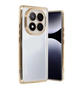 Xiaomi Redmi Note 14 Pro 4g Kılıf Razer Lensli Silikon - Gold