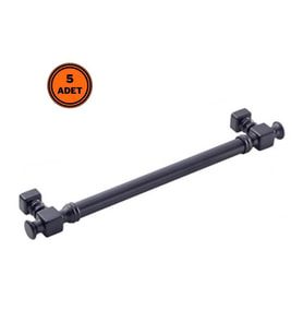 5 Adet Doğanlar Dragon 192 mm Mobilya Kulp Mat Siyah 