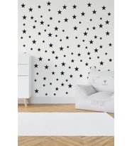 Bebek Ve Çocuk Odası Dekoratif Yıldız Sticker Siyah