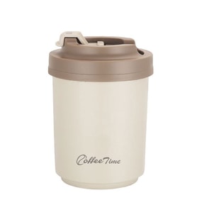 304 L Çelik Bej 380 ml Kahve El Termos Mug cin566