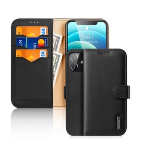 Dux Ducis iPhone 12 - 12 Pro Kılıf Mıknatıslı Cüzdanlı Deri Kılıf Hivo Seri - HUOBPS5472-6