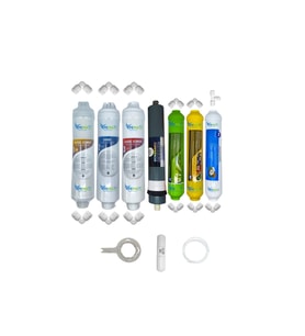 PWS Kapalı Kasa Su Arıtma Cihazların uygun Eco 7li Platinium mebran Alkali+mineral+tatlandırıcı set