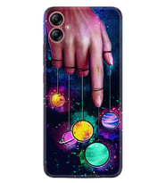 Samsung Galaxy A04E Kılıf Silikon Desen Özel Seri Finger planet 1740