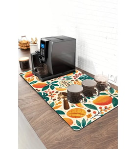 Valerine Life Barista Kahve Barı Matı 40x90cm Espresso Makinesi Çaycı Altlığı Mango Bahçesi