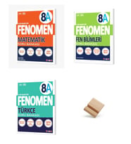 Fenomen LGS 8. Sınıf 2027 Matematik Türkçe ve Fen Bilimleri A Serisi 3lü Soru Bankası Seti + Telefon Standı