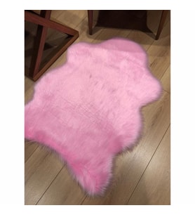 Doğuş Peluş Halı APost Tek Kafa Pembe Post Halı 100x150 cm