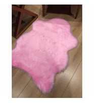 Doğuş Peluş Halı APost Tek Kafa Pembe Post Halı 100x150 cm