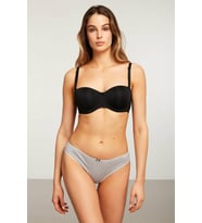 kom GRI MELANJ Mary Pamuklu Gri 3 lü Bikini Seti (Grimelanj)