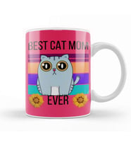 Cat Mom Mothers Day Gifts Best CAT MOM ever Funny gifts Kupa Bardak Porselen