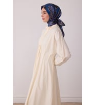 Geometrik Desen %100 Twill İpek Eşarp BE00
