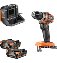 - SUBCOMPACT 18 Volt fırçasız matkap, 65 Nm, 2 x 2,0 Ah pil ve şarj cihazı ile birlikte gelir