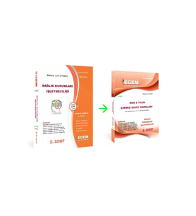 Egem Yayınları Aöf Sağlık Kurumları Işletmeciliği 2 Sınıf 4 Dönem Konu Anlatımlı Soru Bankası + Çı (Çok Renkli)