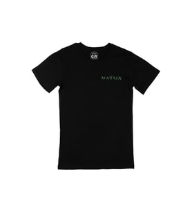 Matrix Cep Logo Tasarımlı Siyah Tişört