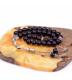 Obsidyen Taşı Tesbih ( 8 mm )