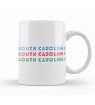South Carolina state flag gift vintage Retro Rainbow Style Kupa Bardak Porselen