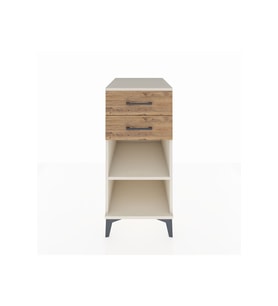Kronos Komodin Tek Raflı 2 Çekmeceli 44x59x96 Aytaşı-Çam