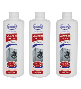 Ersağ Çamaşır Aktif 1000 Ml. * 3 Adet (Renksiz)
