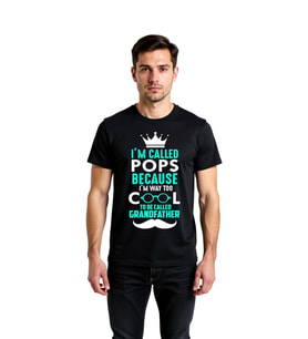 Pops Çünkü Çok Harika Olmak Baskılı Erkek Tişört