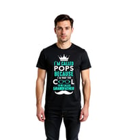 Pops Çünkü Çok Harika Olmak Baskılı Erkek Tişört