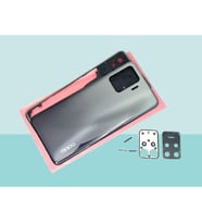 Oppo Reno 5 Lite Uyumlu FULL KASA Arka Kapak Batarya Kapağı - SİYAH