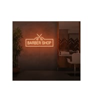 BARBER SHOP Yazılı ve Şekilli Neon Tabela