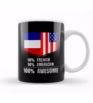 50% Georgian 50% American %100 Awesome Immigrant Kupa Bardak Porselen