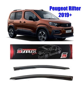 Peugeot Rifter Mugen Cam Rüzgarlığı 2019 sonrası 2'li Sunplex (Beyaz)