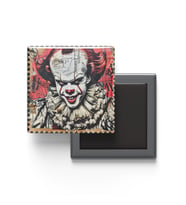Pennywise - Baskılı Buzdolap Magneti Kare - 9x9 cm