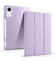 Honor Pad V9 Tablet Kılıf Kalem Bölmeli Standlı Lüx Smart Cover (Lila)