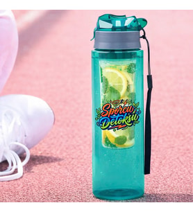 BK Gift Detoks Tasarımlı Süzgeç Hazneli Suluk 800 ml -5, BPA İçermeyen Detoks Matara