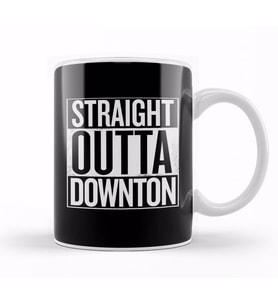 Straight Outta Downton Abbey White Kupa Bardak Porselen