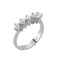 Bella Gloria 0.75ct Pırlanta Beştaş Alyans (AL15002)