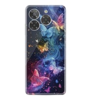 Era 50 Kılıf HD Resim Baskılı Neon Kelebekler StKd -092