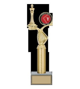 ODAK KUPA - Figürlü Kupalar - Satranç Figürlü Kupalar FG-015 A - 36 cm