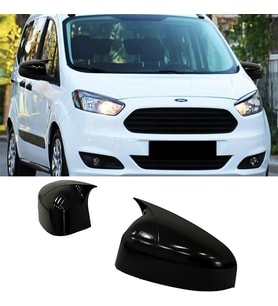 Ford Courier Batman Yarasa Ayna Kapağı Piona Black ABS 2014-2017
