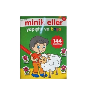 Minik Eller Yapıştır ve Boya Yeşil Kitap 0-6 Yaş Yayınları