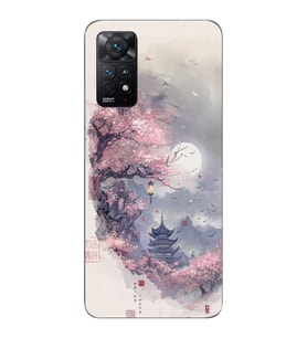 Xiaomi Redmi Note 11 PRO Uyumlu Sanatsal Manzaara Tasarımlı Şeffaf Telefon Kılıfı