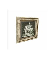 Pietà (Michelangelo, 1498) Baskılı Taş Tablo 25X25