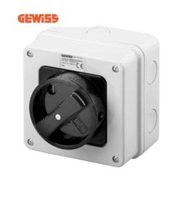 Gewiss 2X16A Ip65 0-1 Kutulu Şalter Gw 70 401