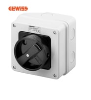 Gewiss 2X16A Ip65 0-1 Kutulu Şalter Gw 70 401