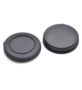 NİKON 1 MOUNT BODY KAPAĞI VE LENS ARKA KAPAĞI (Siyah)