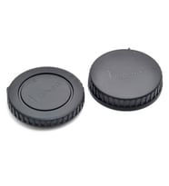 NİKON 1 MOUNT BODY KAPAĞI VE LENS ARKA KAPAĞI (Siyah)