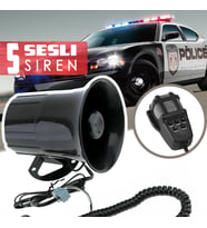 Her Araçla Uyumlu Megafonlu 5 Sesli Polis Sireni C9